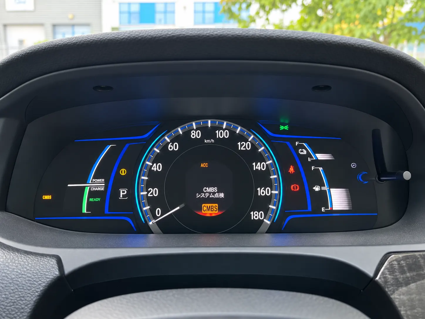2014 Honda Accord CR6 Dashboard Conversion — Japanese to English — before, factory system