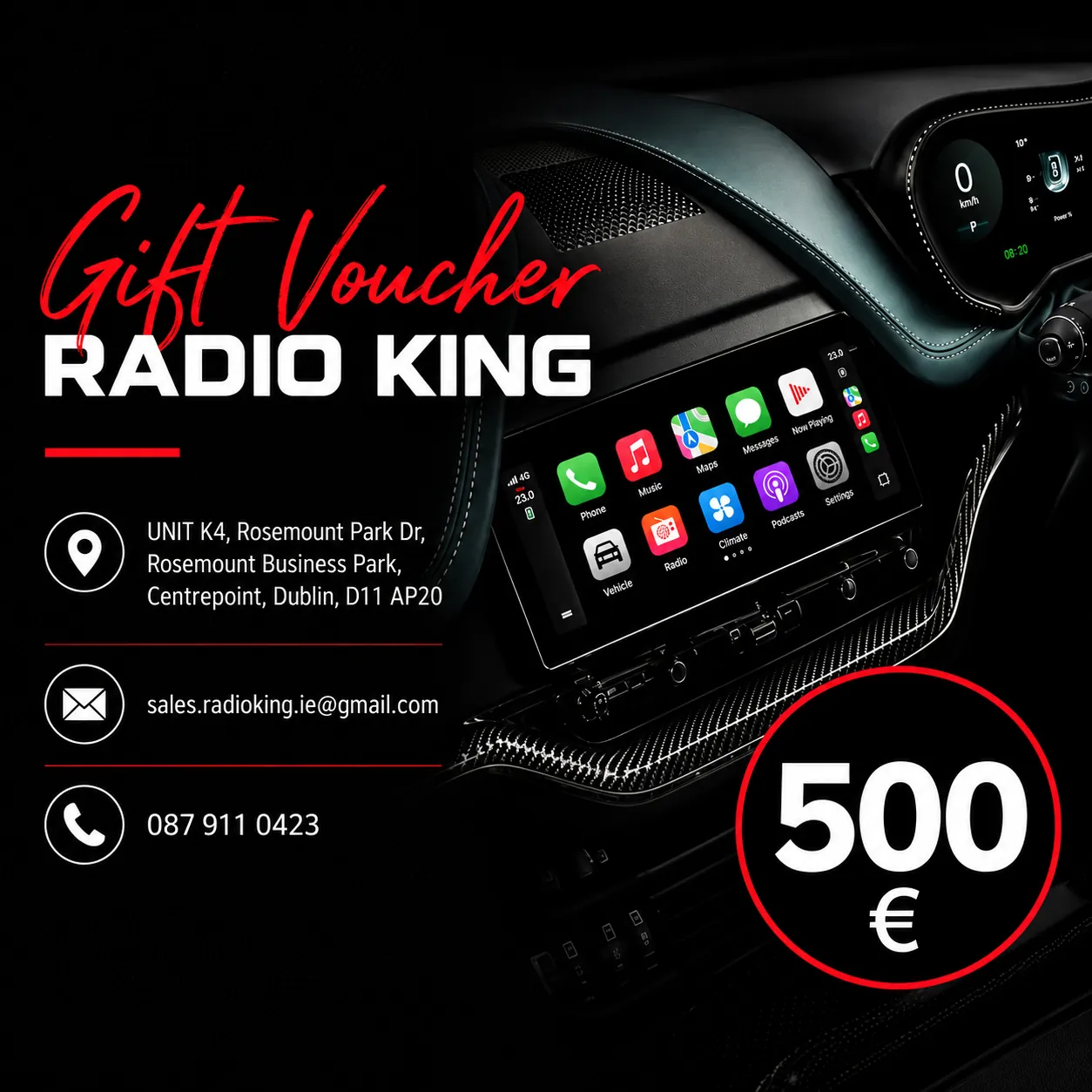 Radio King Gift Voucher — €500