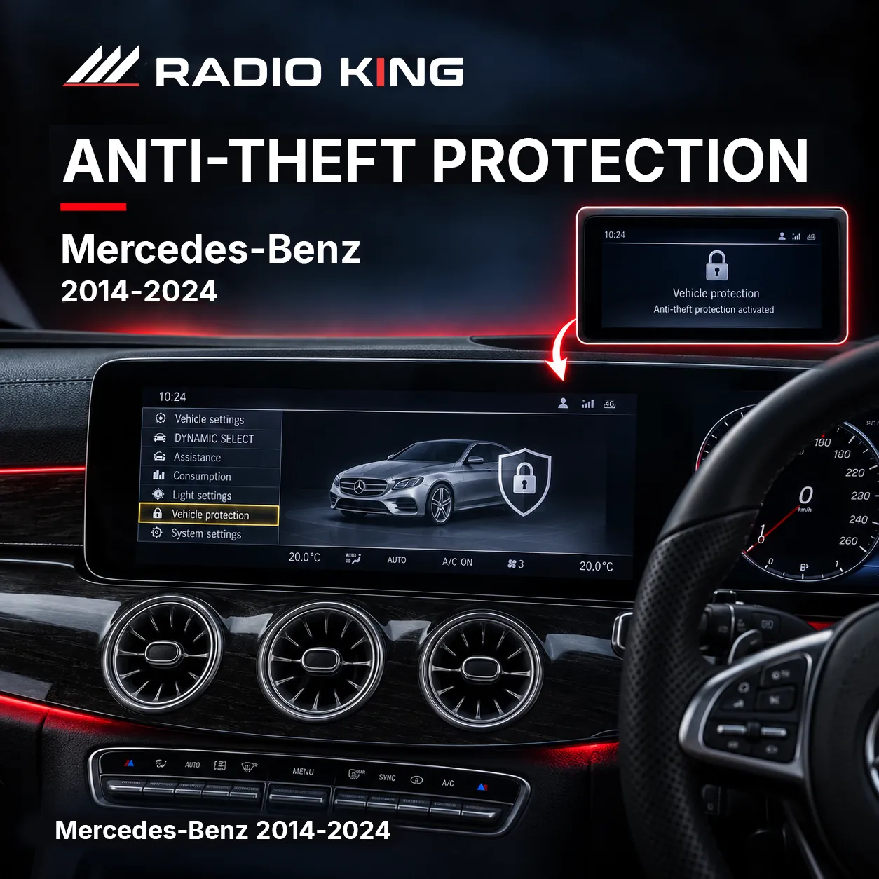 Mercedes-Benz Anti-Theft Protection 2014–2024