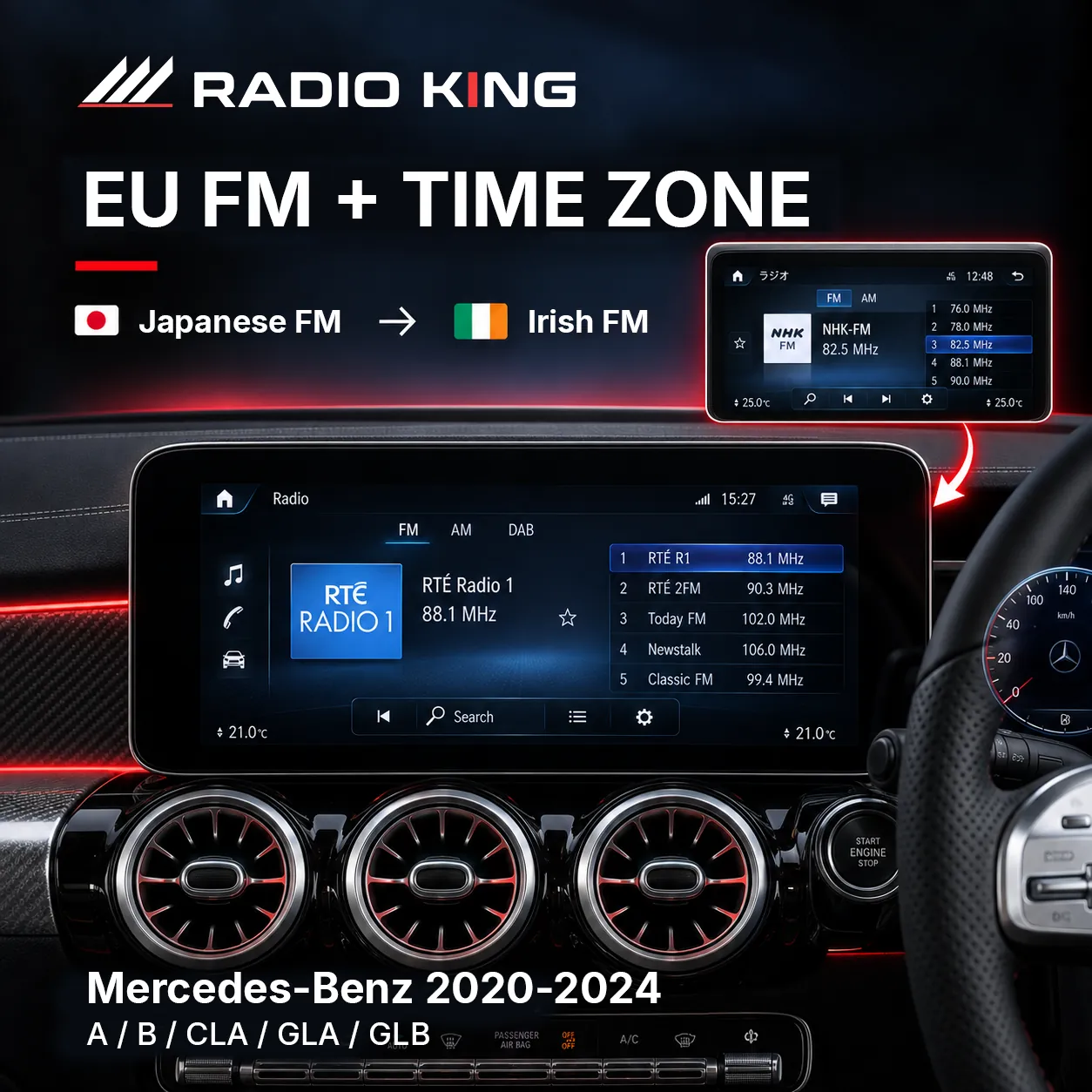 Mercedes-Benz EU FM & Time Zone Conversion 2020–2024