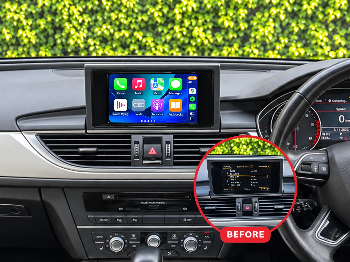 Audi A6 Apple CarPlay & Android Auto Radio