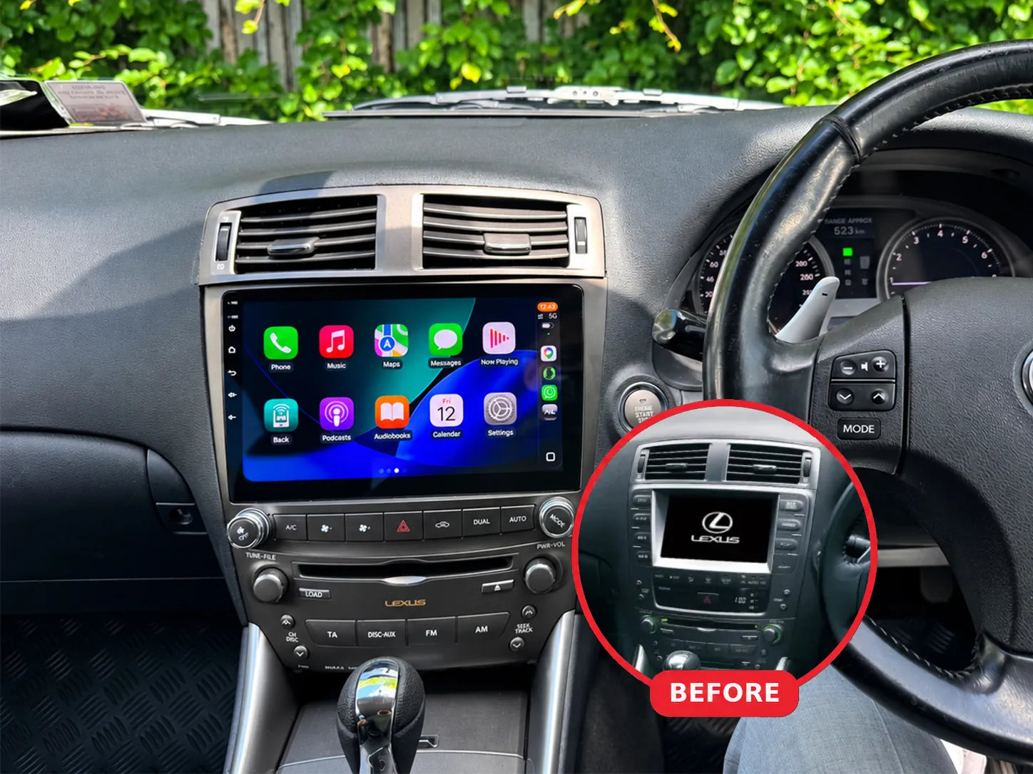 Lexus IS Apple CarPlay & Android Auto Radio