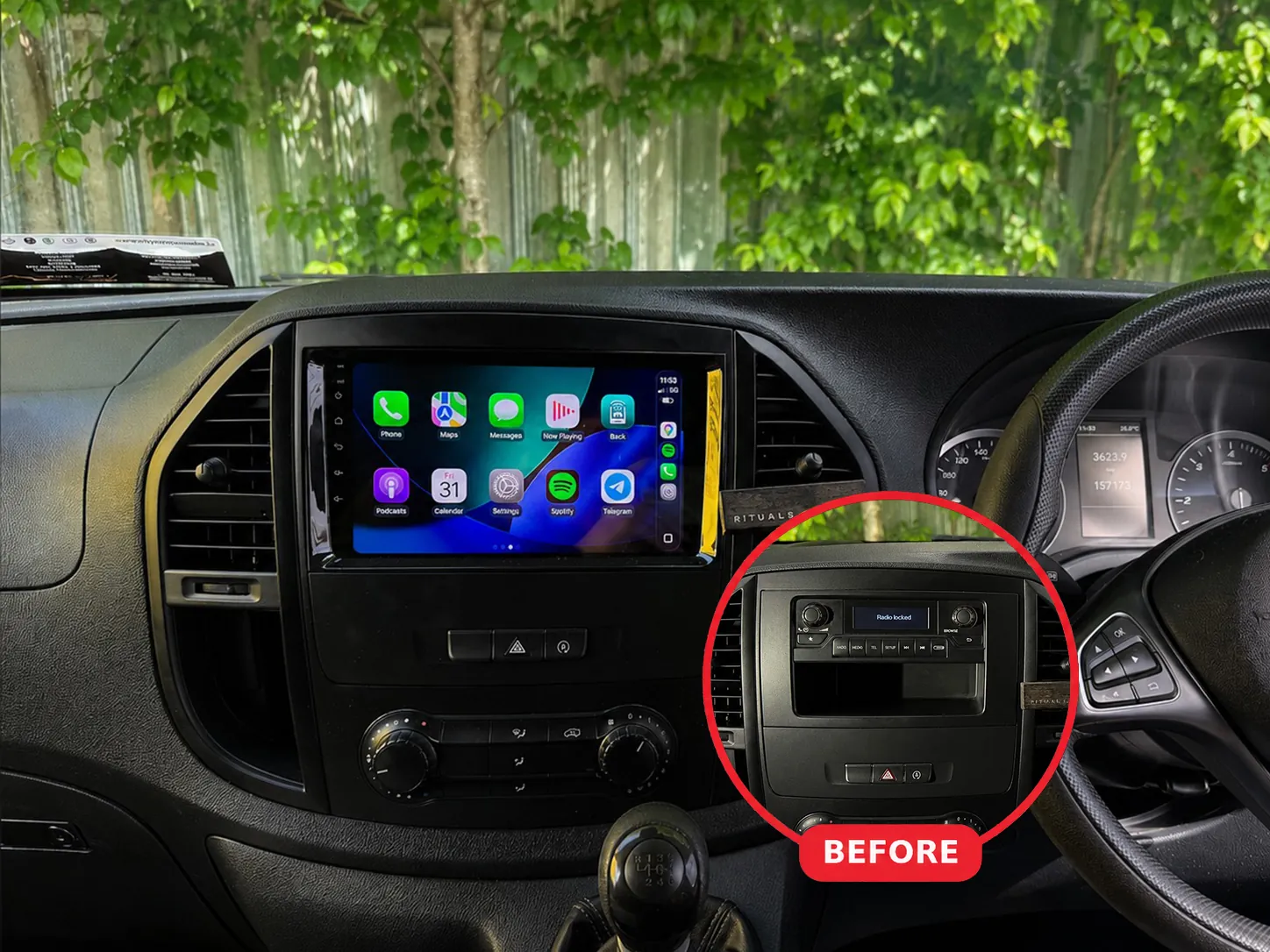 Mercedes-Benz Vito 2021 Apple CarPlay & Android Auto Radio