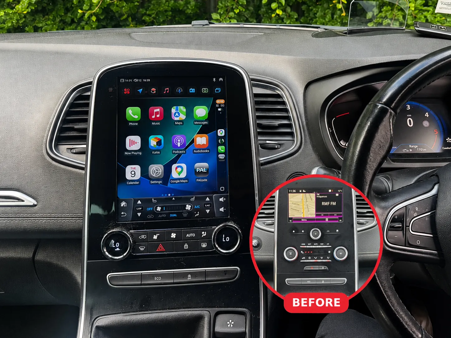 Renault Scenic 2017 Apple CarPlay & Android Auto Radio