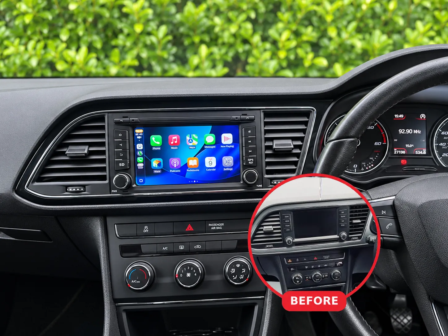Seat Leon Apple CarPlay & Android Auto Radio
