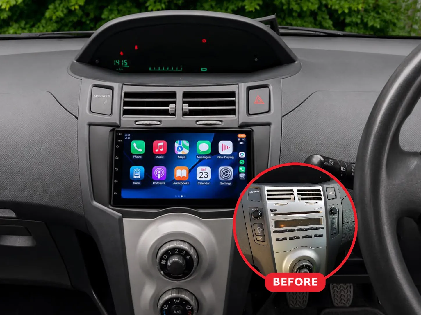 Toyota Yaris 2006 Apple CarPlay & Android Auto Radio