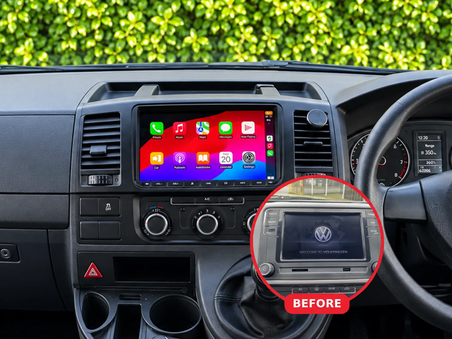 Volkswagen Transporter T6 Apple CarPlay & Android Auto Radio