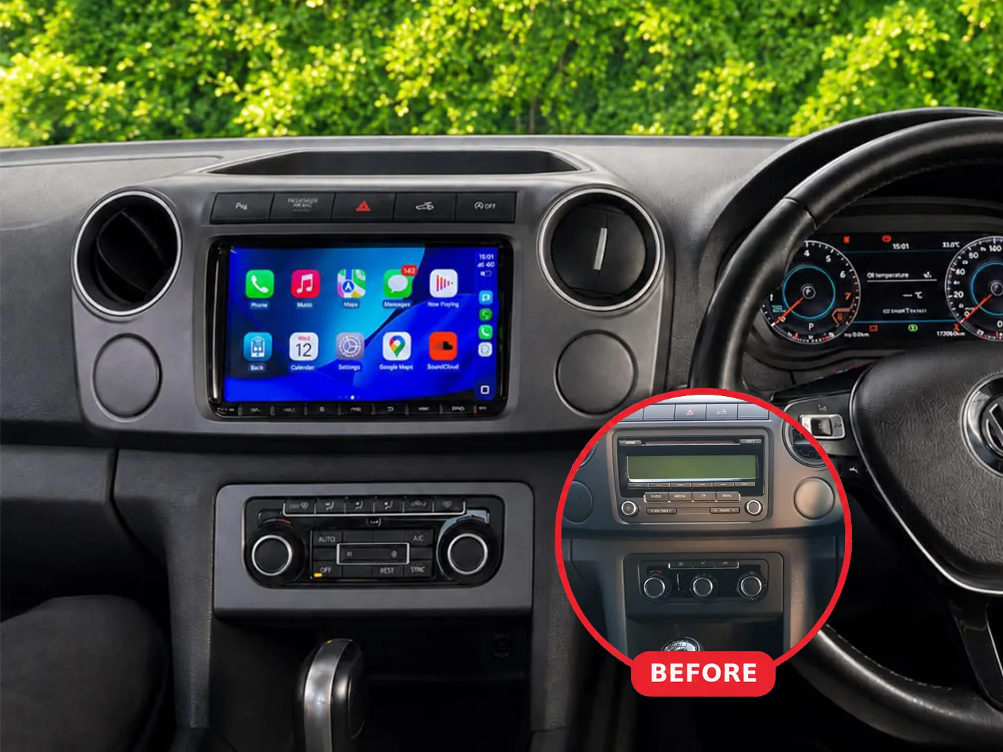 Volkswagen Amarok 2015 Apple CarPlay & Android Auto Radio