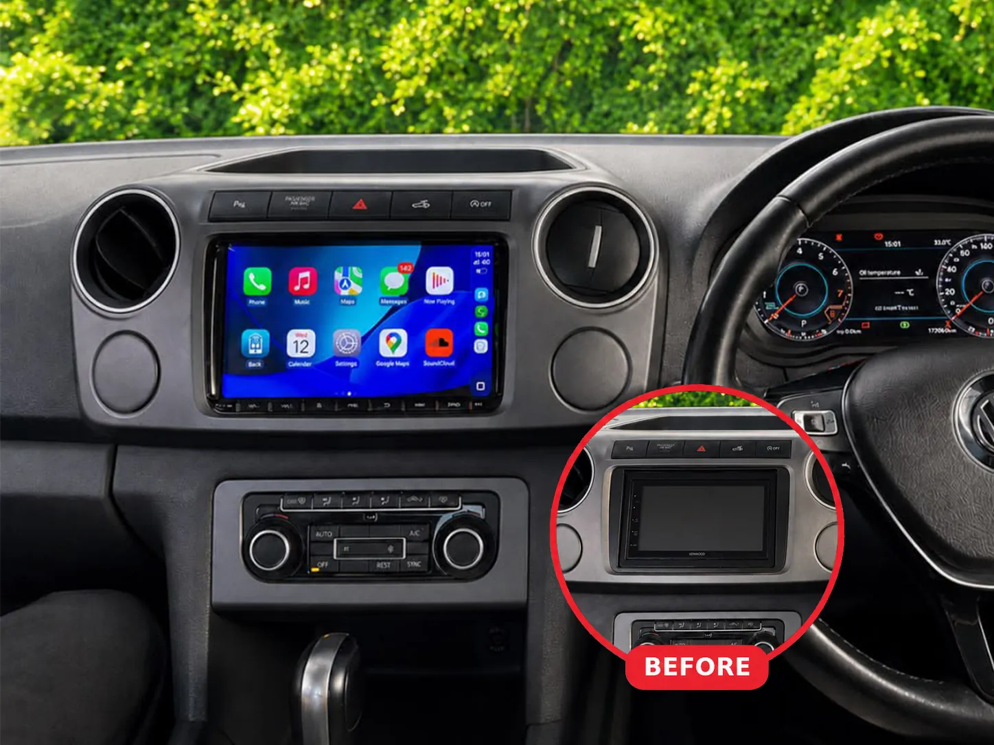 Volkswagen Amarok 2015 Apple CarPlay & Android Auto Radio