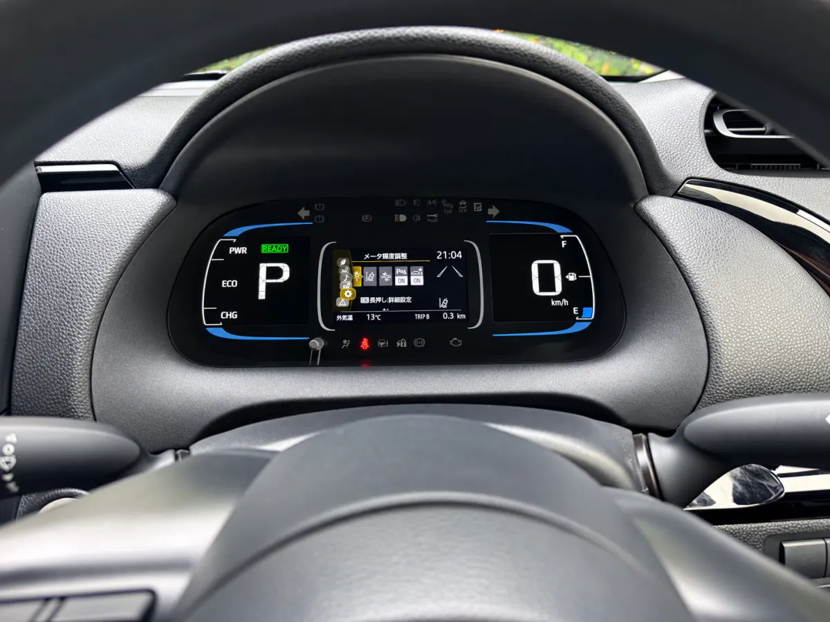 2022 Toyota Aqua Dashboard Conversion — Japanese to English — after, new install
