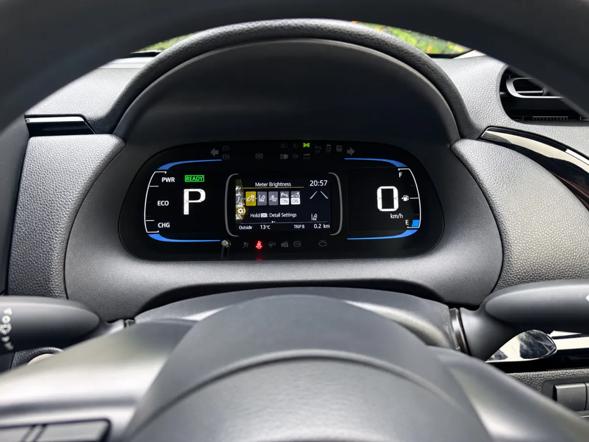 2022 Toyota Aqua Dashboard Conversion — Japanese to English — before, factory system