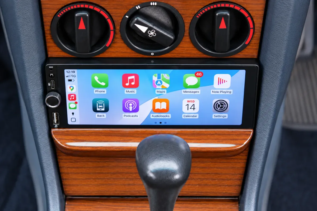 1984 Mercedes-Benz 230 CE W123 Apple CarPlay Upgrade in Dublin