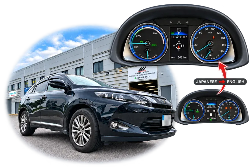 2014 Toyota Harrier Dashboard Conversion — Japanese to English