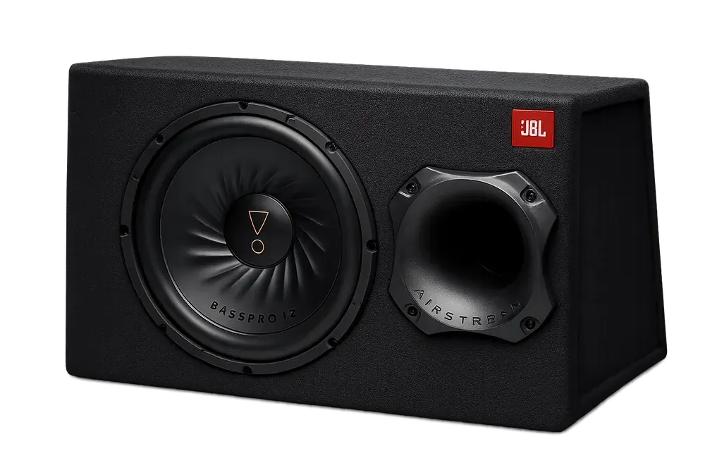 Active subwoofer box with a built-in amplifier