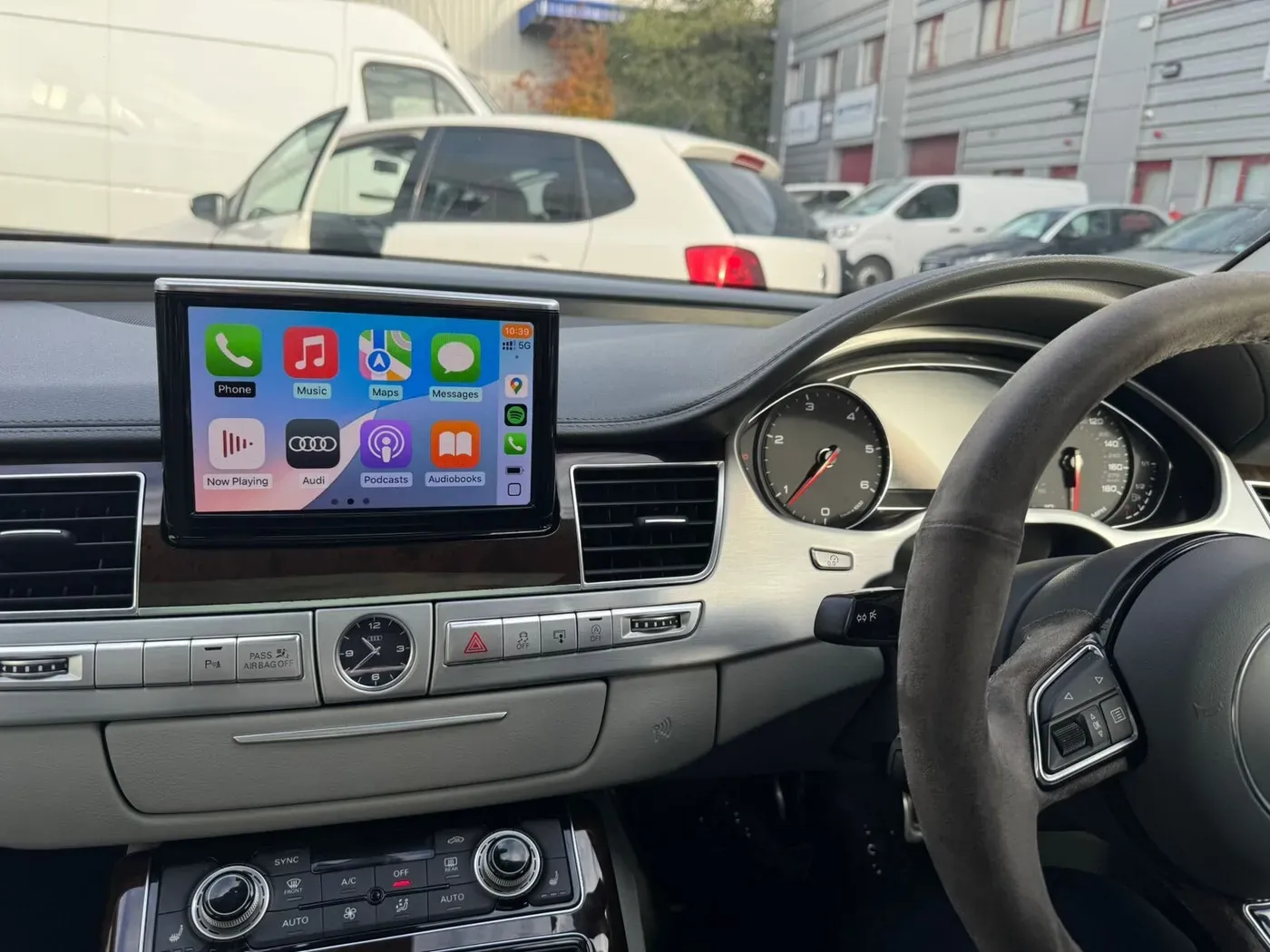 Audi A8 Apple CarPlay, Android Auto & Parking Upgrade in Dublin — photo 1