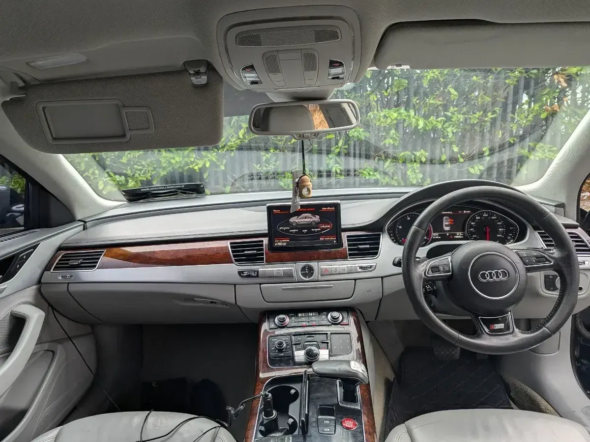 Audi A8 Apple CarPlay, Android Auto & Parking Upgrade in Dublin — before, factory system