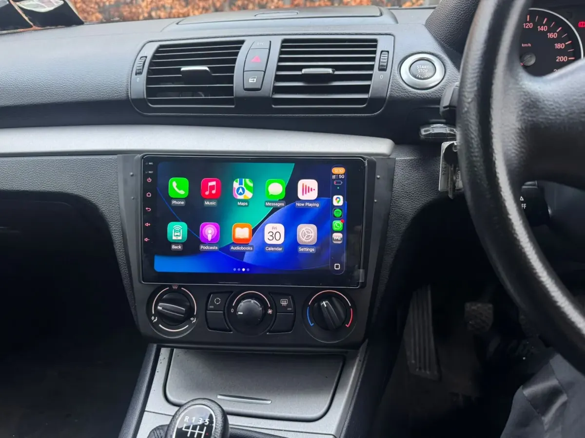 BMW 1 Series Touchscreen Upgrade with Apple CarPlay & Android Auto — after, new install