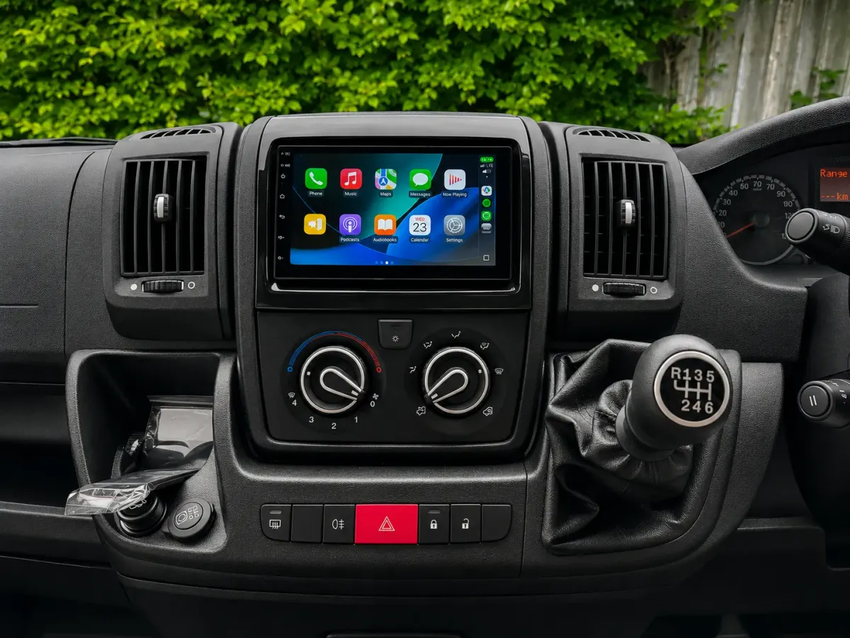 Apple CarPlay & Android Auto — Fiat Citroen Peugeot Ducato Boxter — after, new install