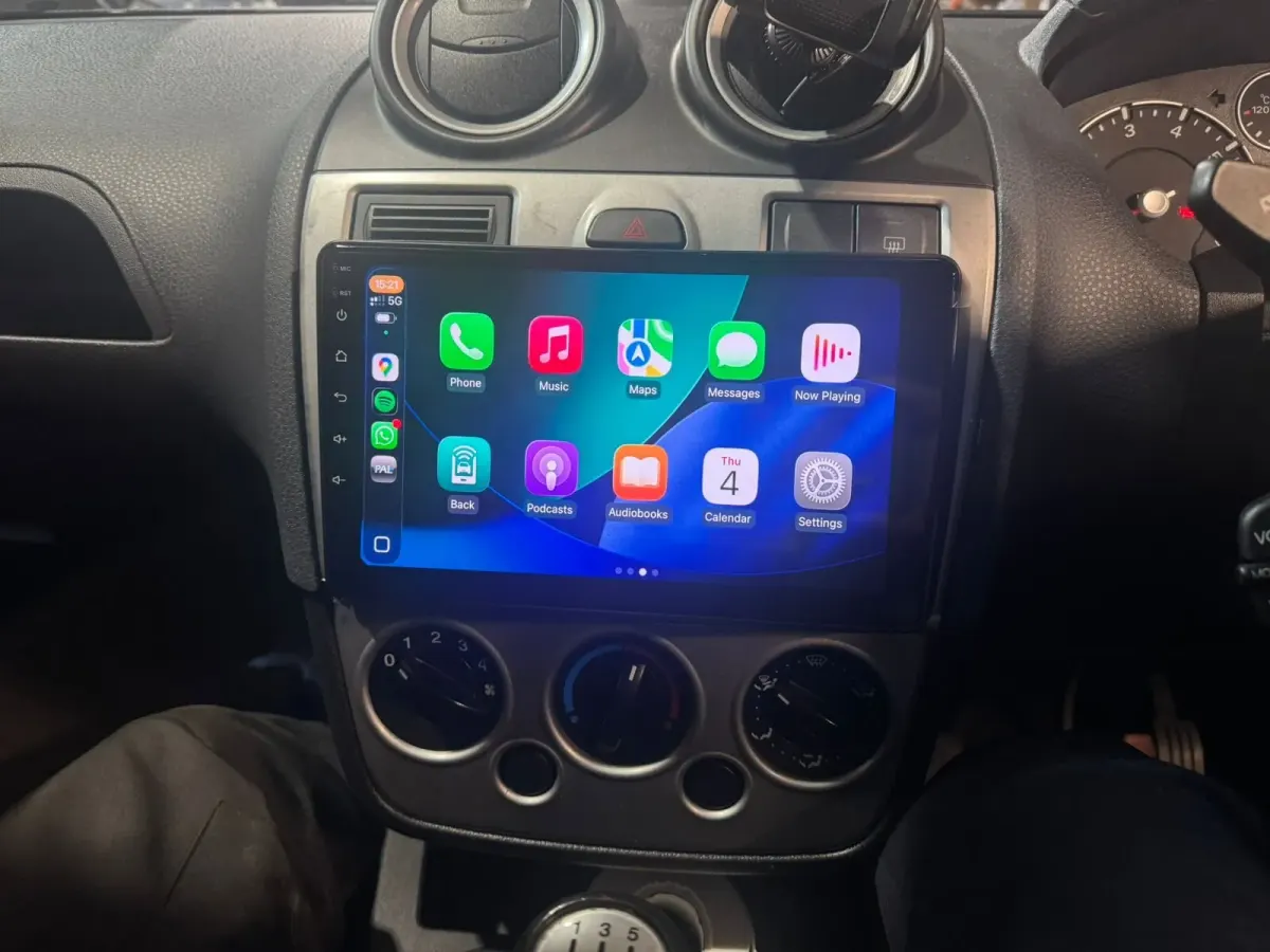 Ford Fiesta Apple CarPlay & Android Auto Touchscreen Upgrade — after, new install