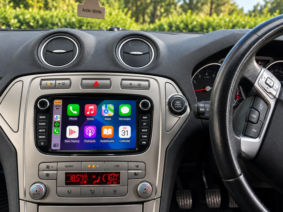 Ford Mondeo Apple CarPlay & Android Auto Touchscreen Upgrade — after, new install