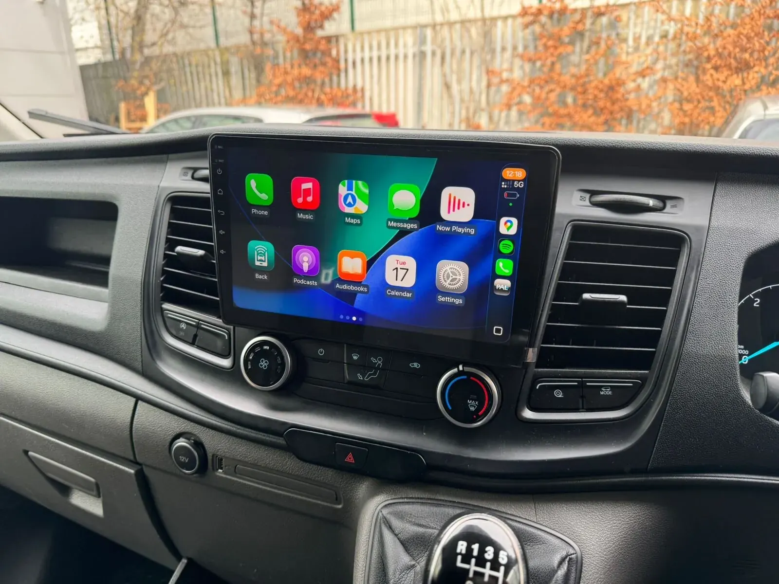Apple CarPlay & Android Auto — Ford Transit Custom — after, new install