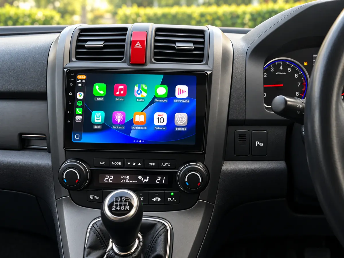 Apple CarPlay & Android Auto — Honda CR-V — after, new install