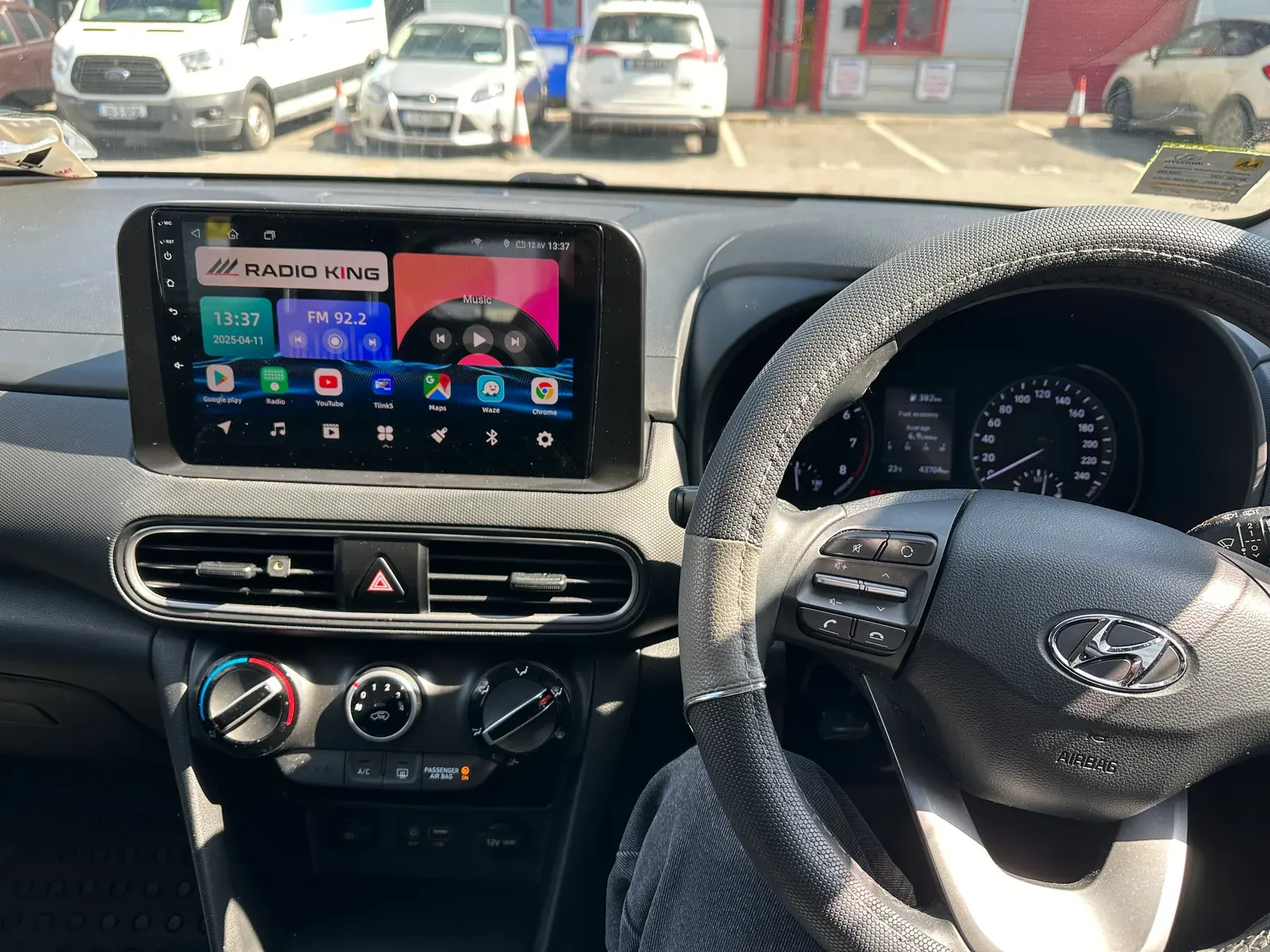 Apple CarPlay & Android Auto — Hyundai Kona — after, new install