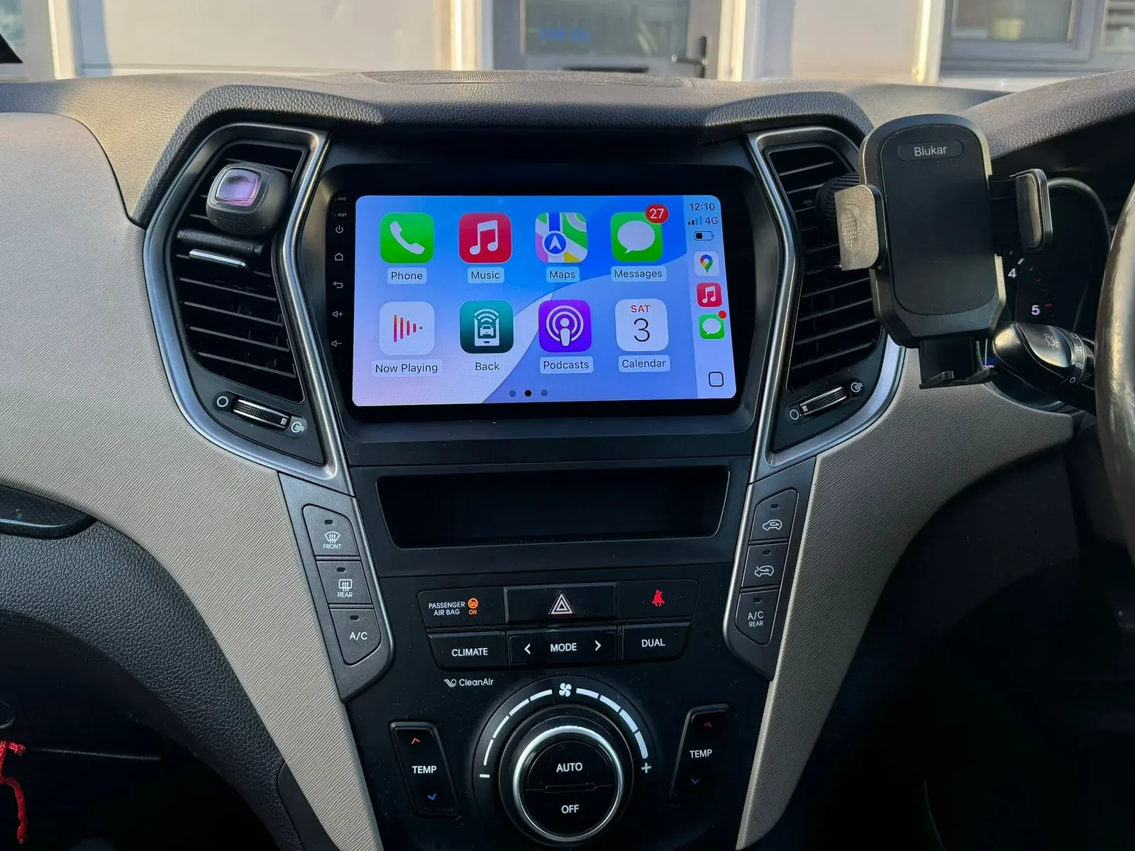 Apple CarPlay & Android Auto — Hyundai Santa Fe — after, new install