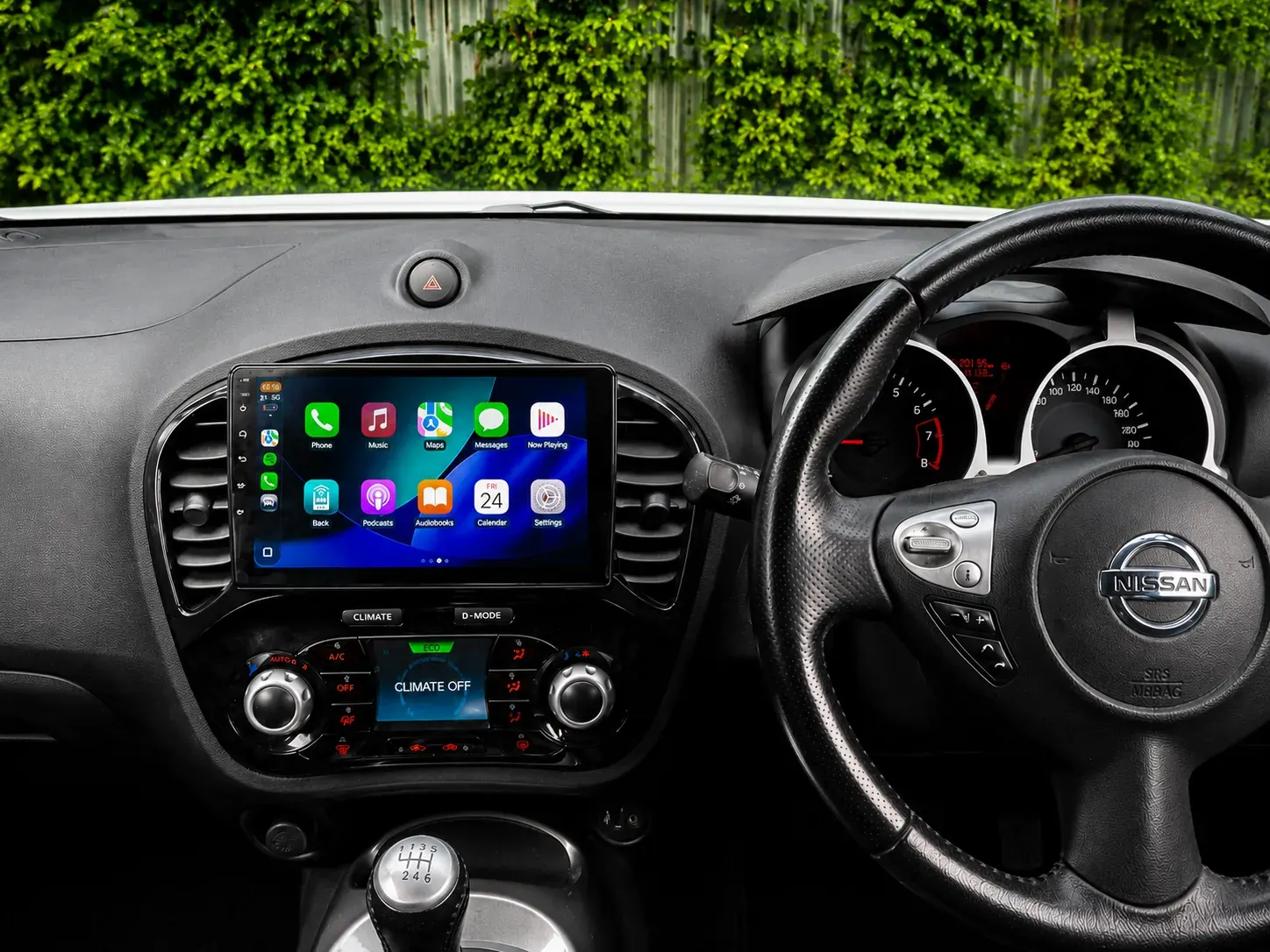 Apple CarPlay & Android Auto — Nissan Juke — after, new install