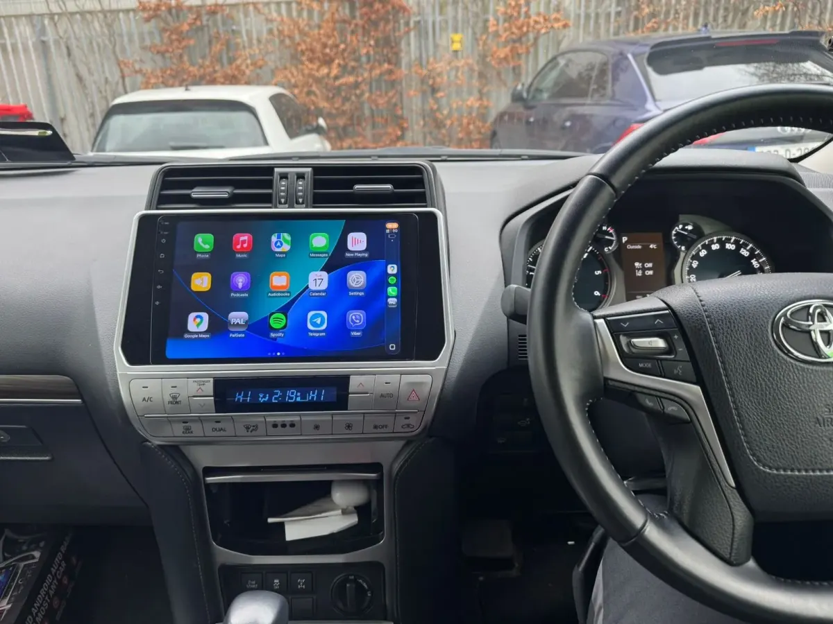 Apple CarPlay & Android Auto — Toyota Land Cruiser Prado 150 — after, new install
