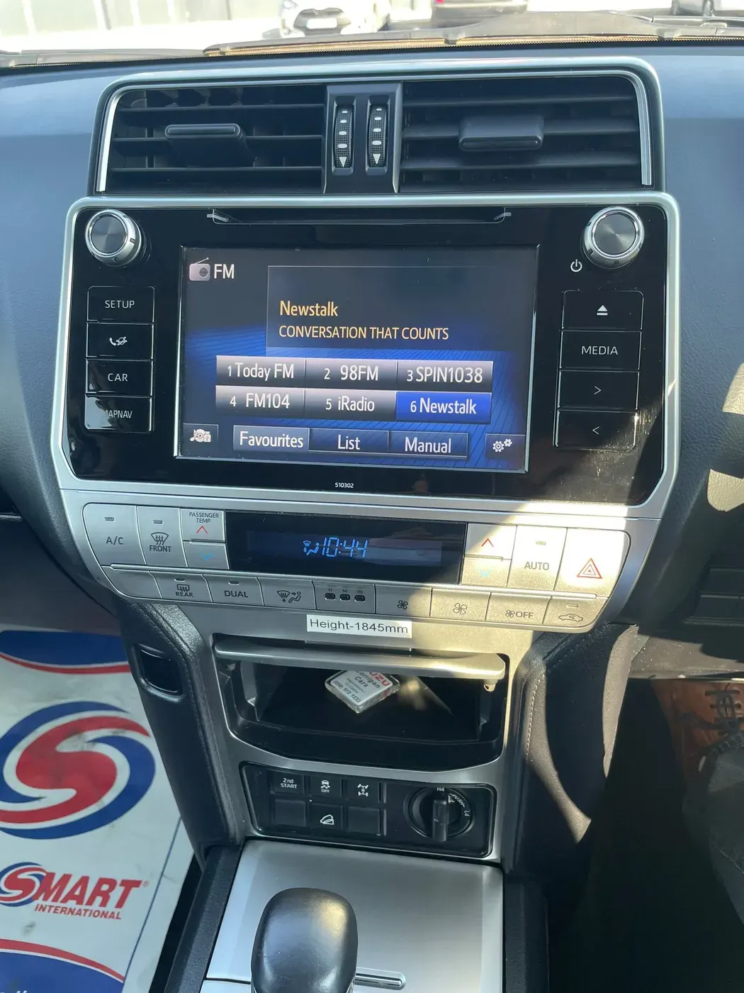 Apple CarPlay & Android Auto — Toyota Land Cruiser Prado 150 — before, factory system