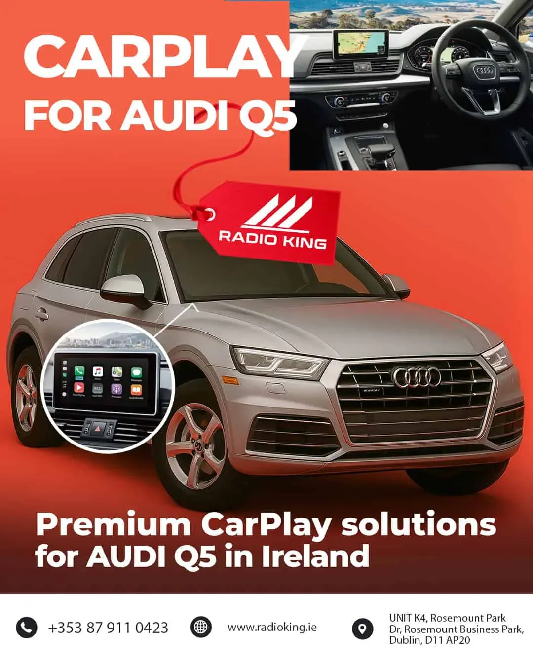 Apple CarPlay & Android Auto Upgrade — Audi Q5 (2010–2018)