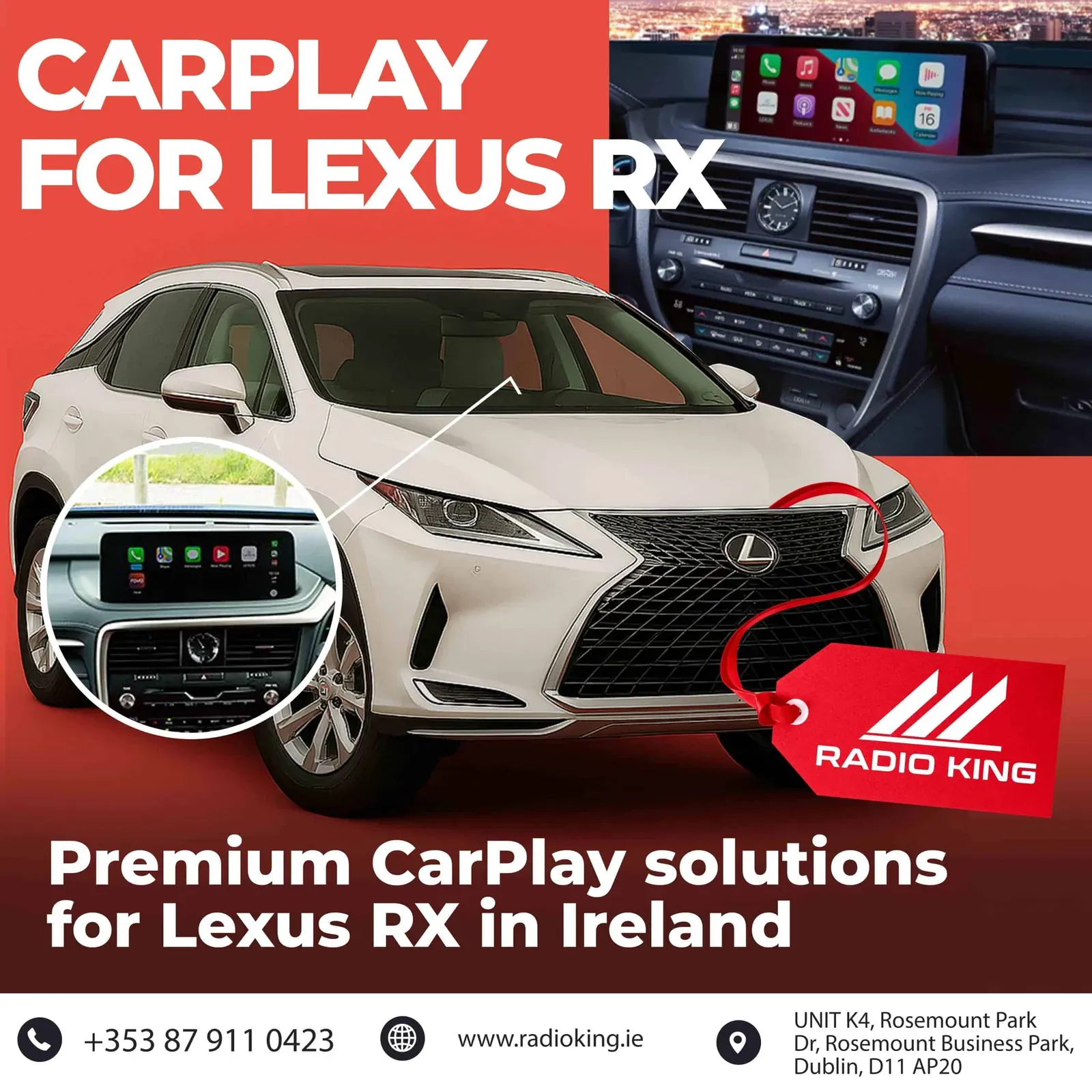 Lexus RX Wireless Apple CarPlay Box (2019–2022)