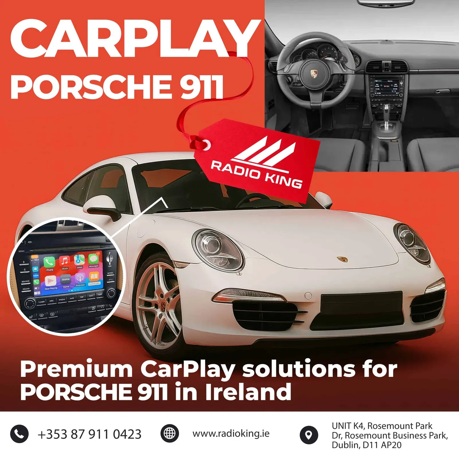 Porsche 911 Wireless Apple CarPlay Box (2006–2011)