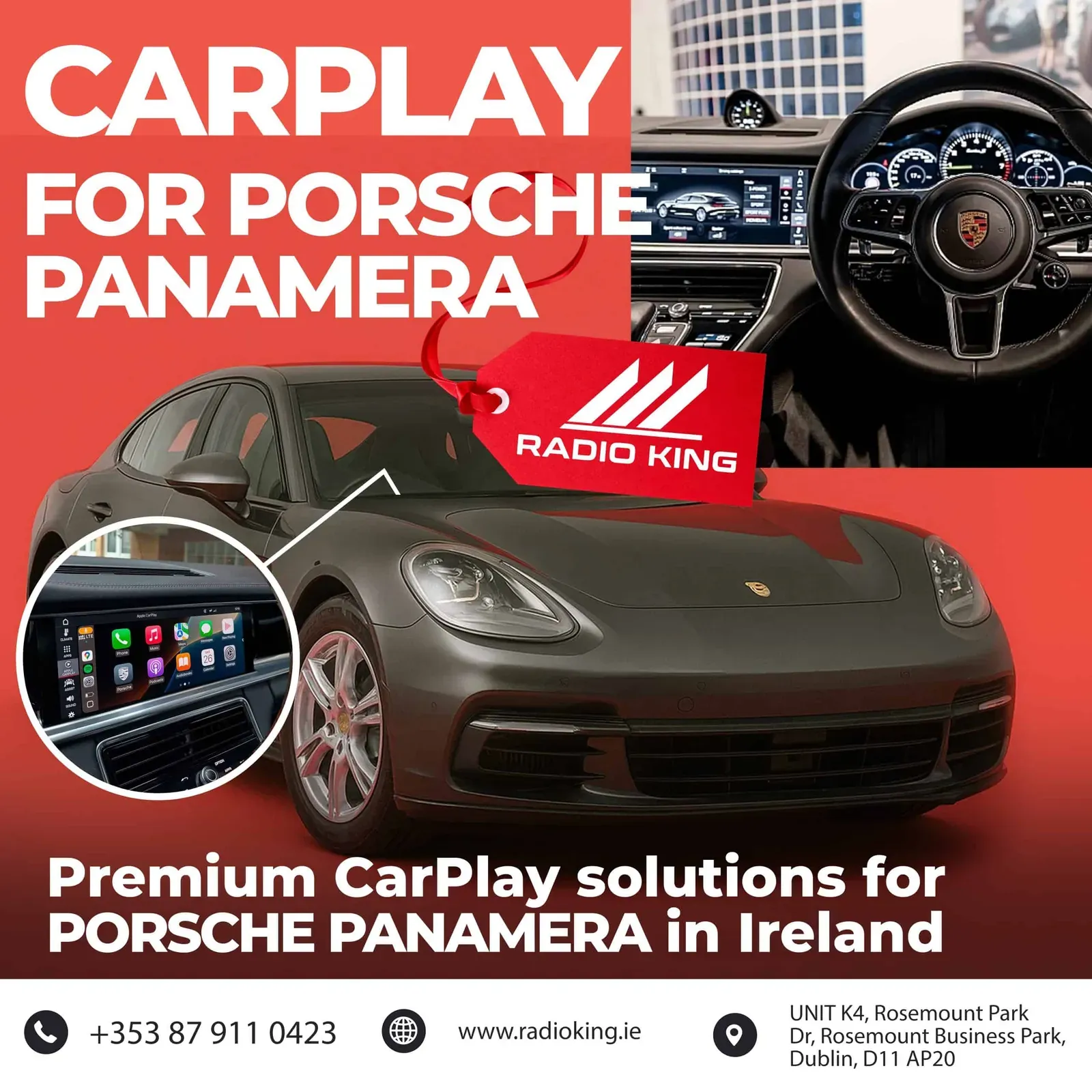 Porsche Panamera Wireless Apple CarPlay Box (2017–2018)