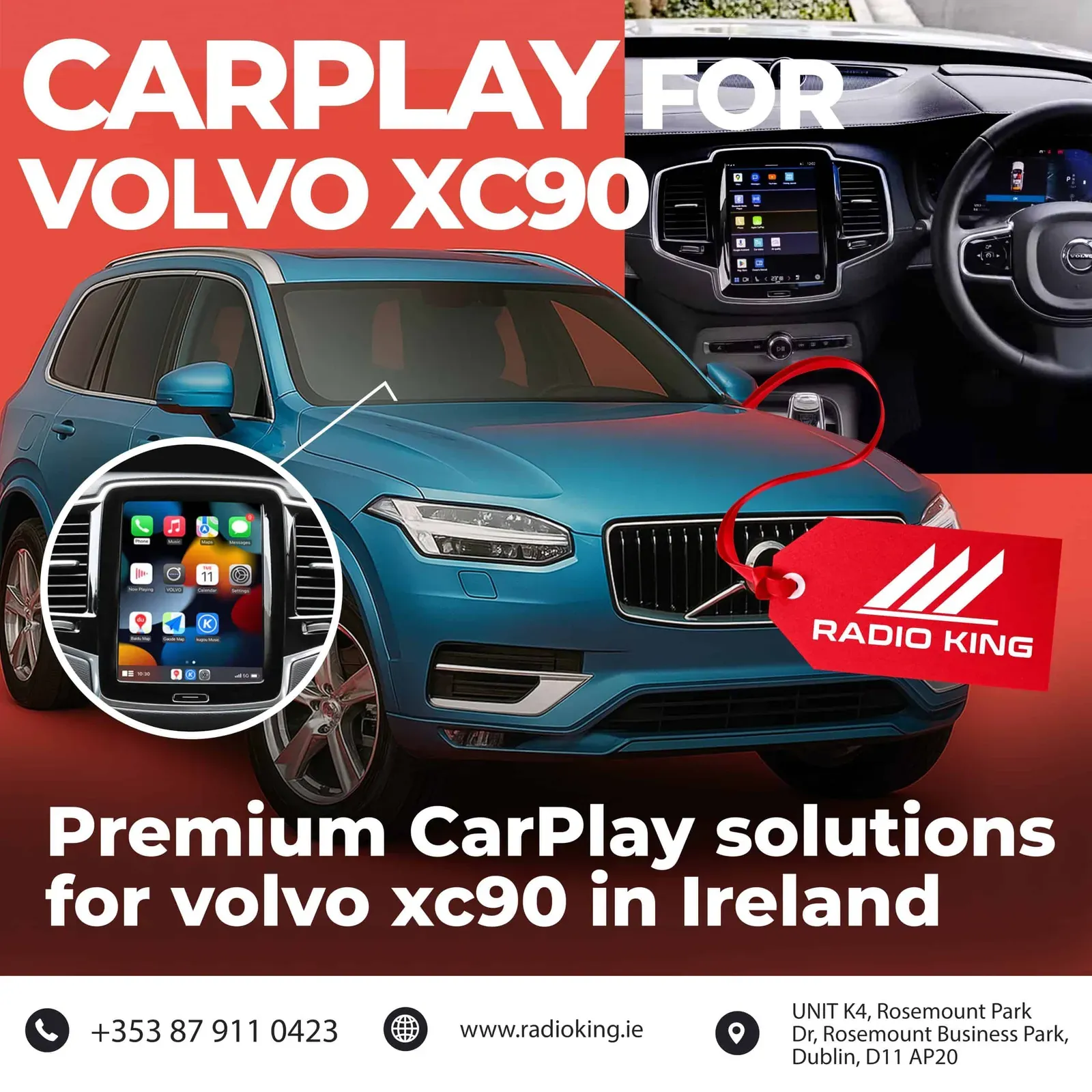 Volvo XC90 Wireless Apple CarPlay Box (2019–2022)