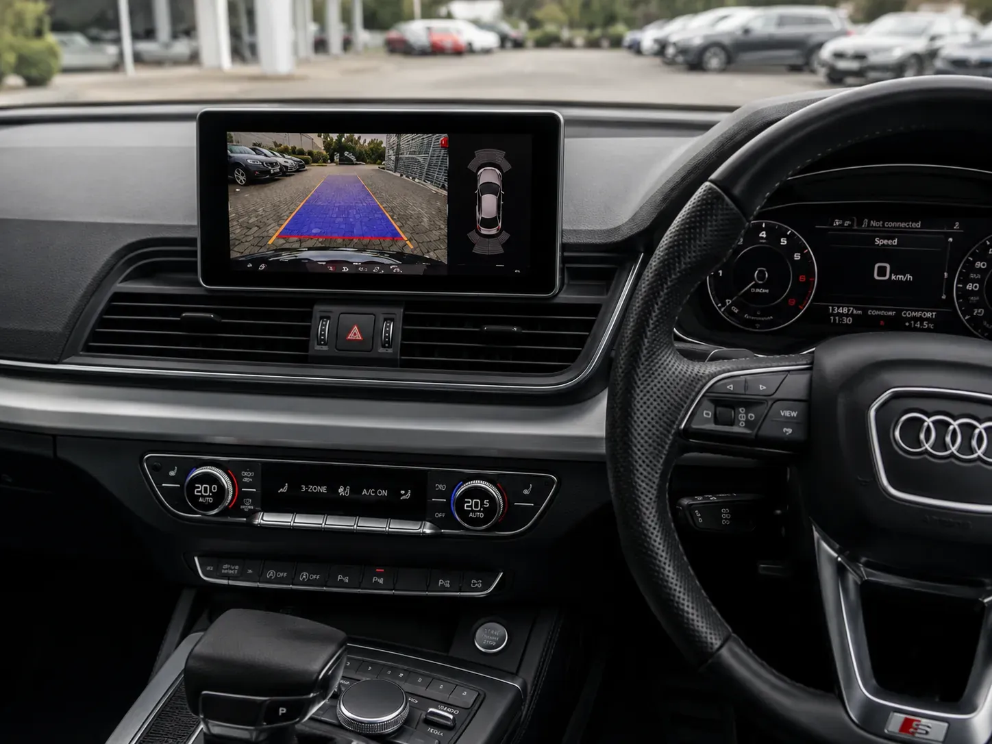 Audi Q5 reverse camera installation by Radio King Dublin