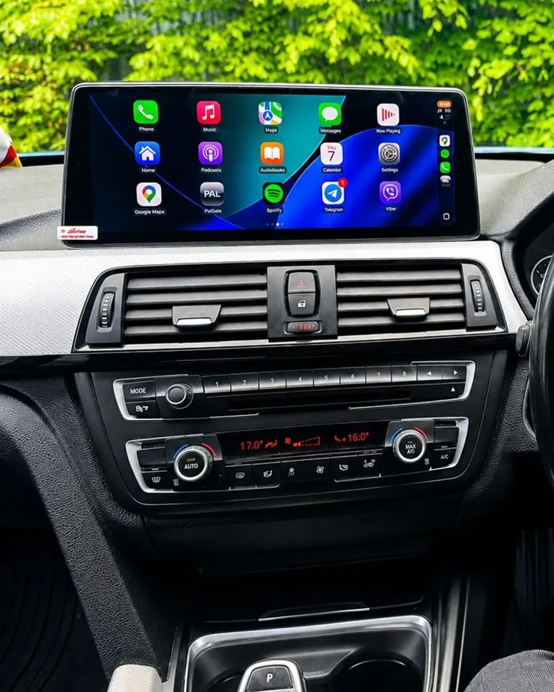 BMW touchscreen upgraded with Apple CarPlay display by Radio King Dublin