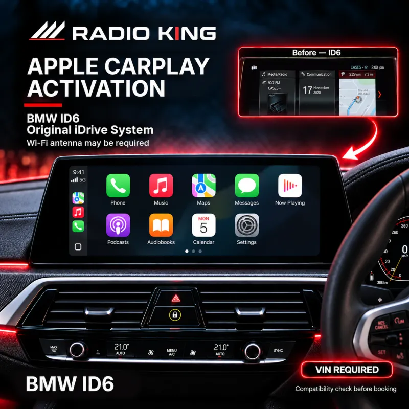 BMW ID6 Apple CarPlay Activation