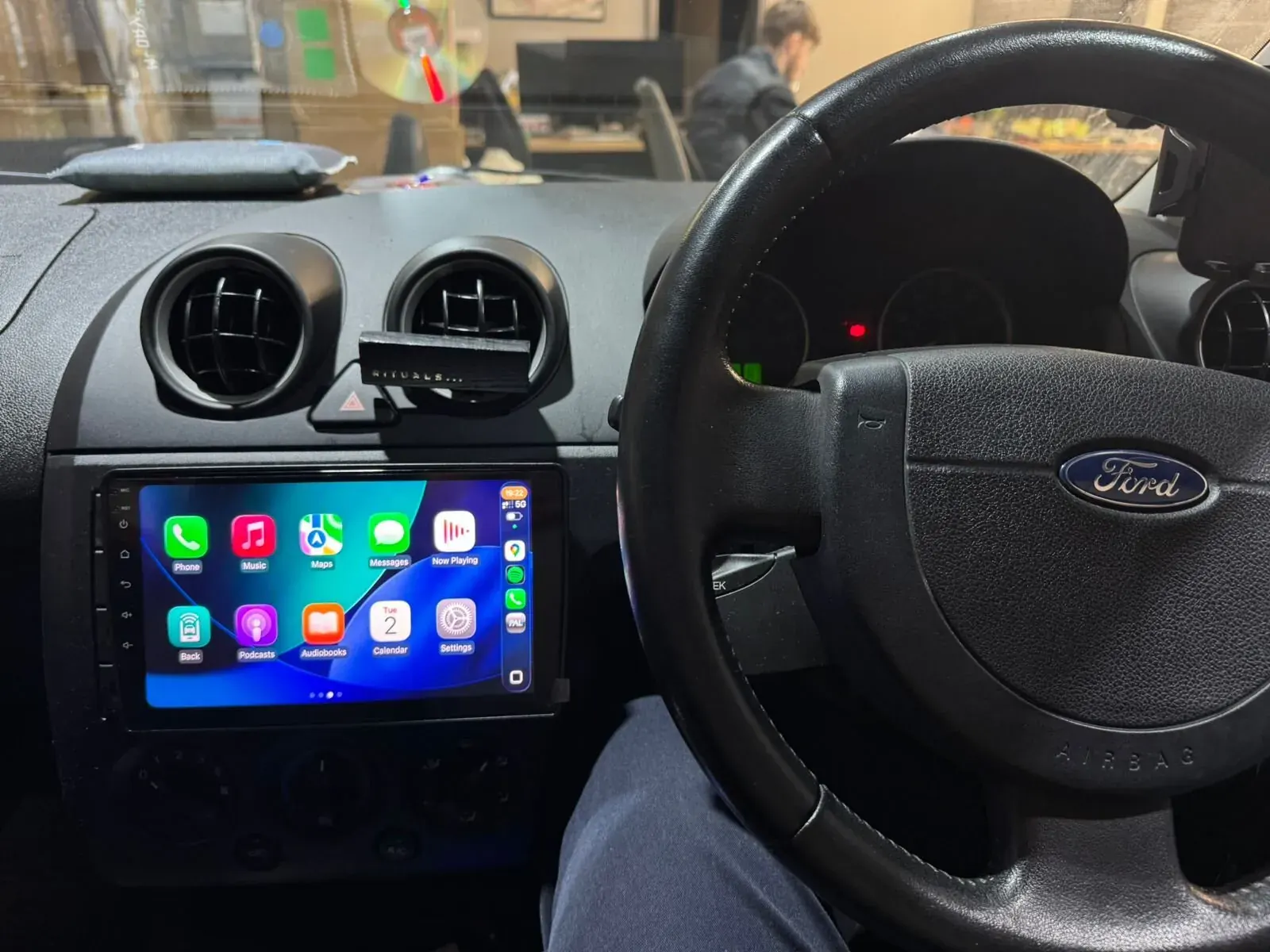 Car Stereo Upgrade — Ford Fiesta — after, new install