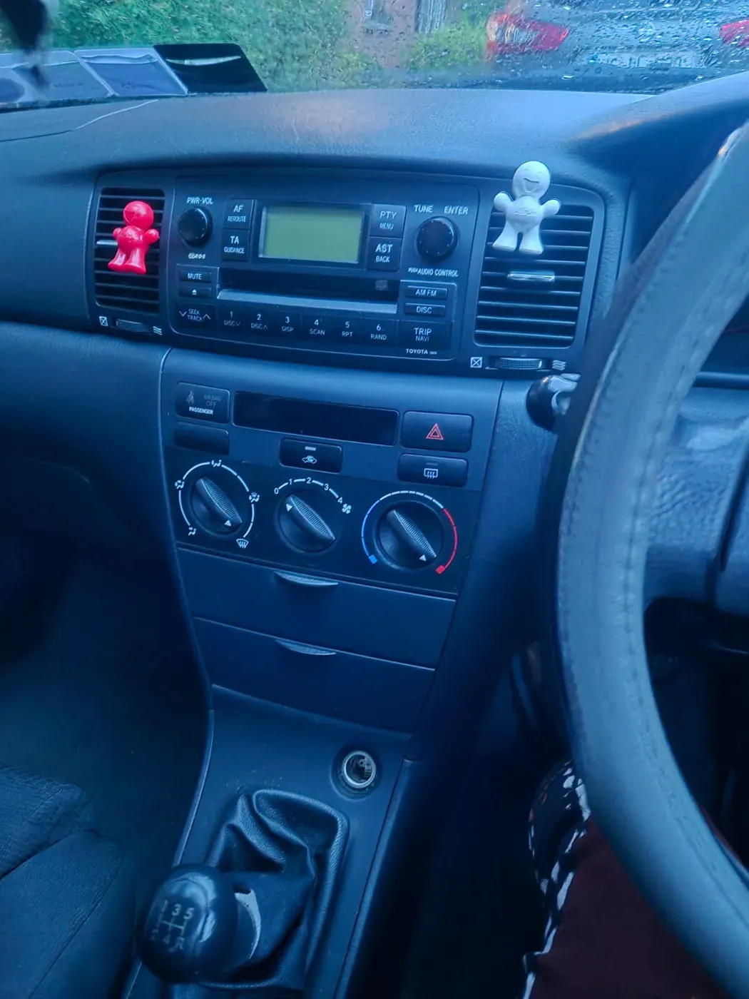 Car Stereo Upgrade — Toyota Corolla — before, factory system