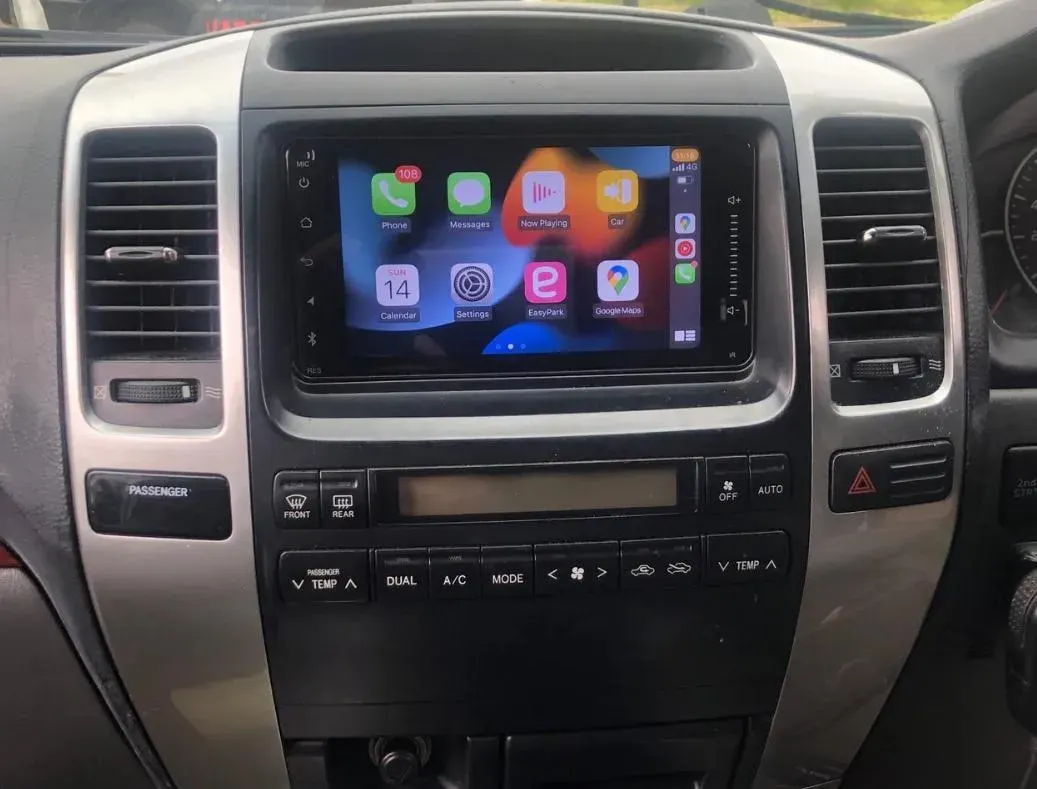 Car Stereo Upgrade — Toyota Landcruiser (2005) — after, new install