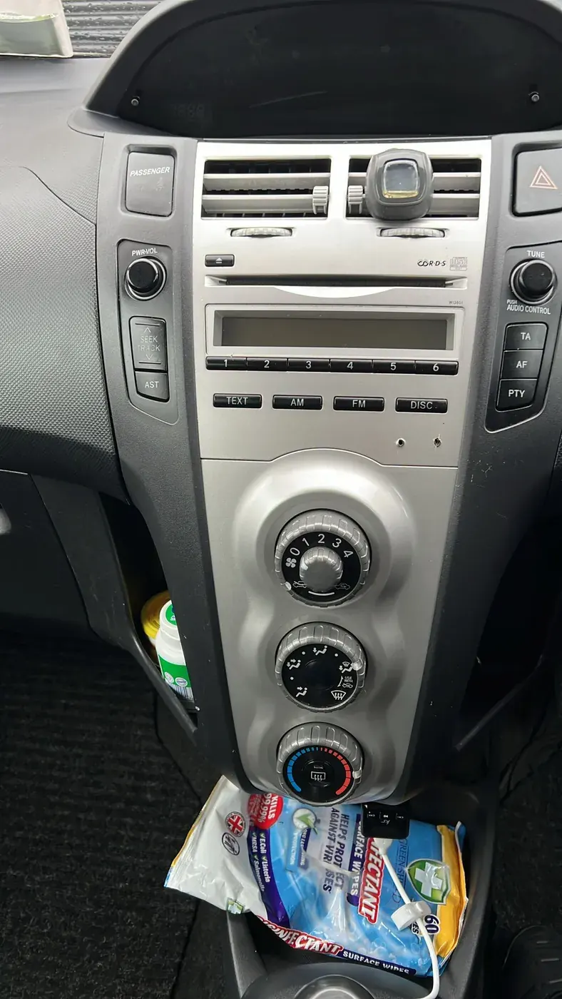 Car Stereo Upgrade — Toyota Yaris (2007) — before, factory system