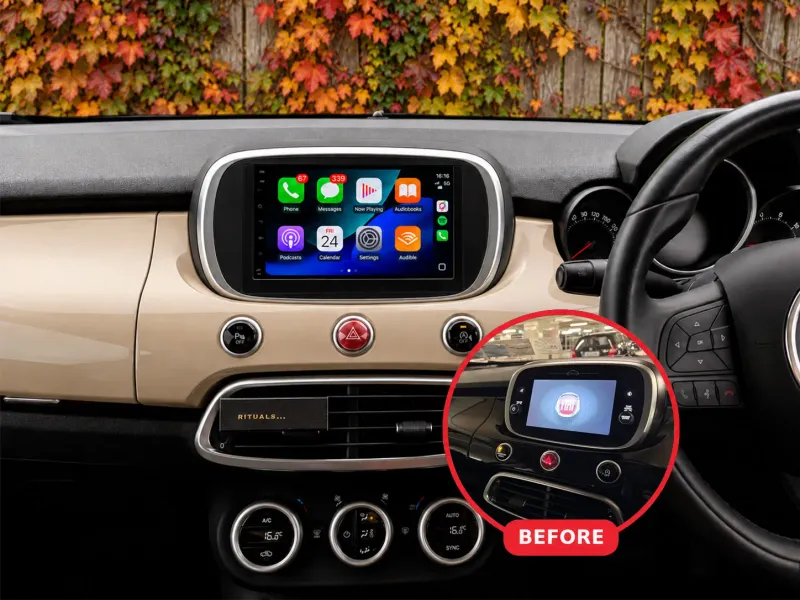 Fiat 500x Apple CarPlay & Android Auto Radio