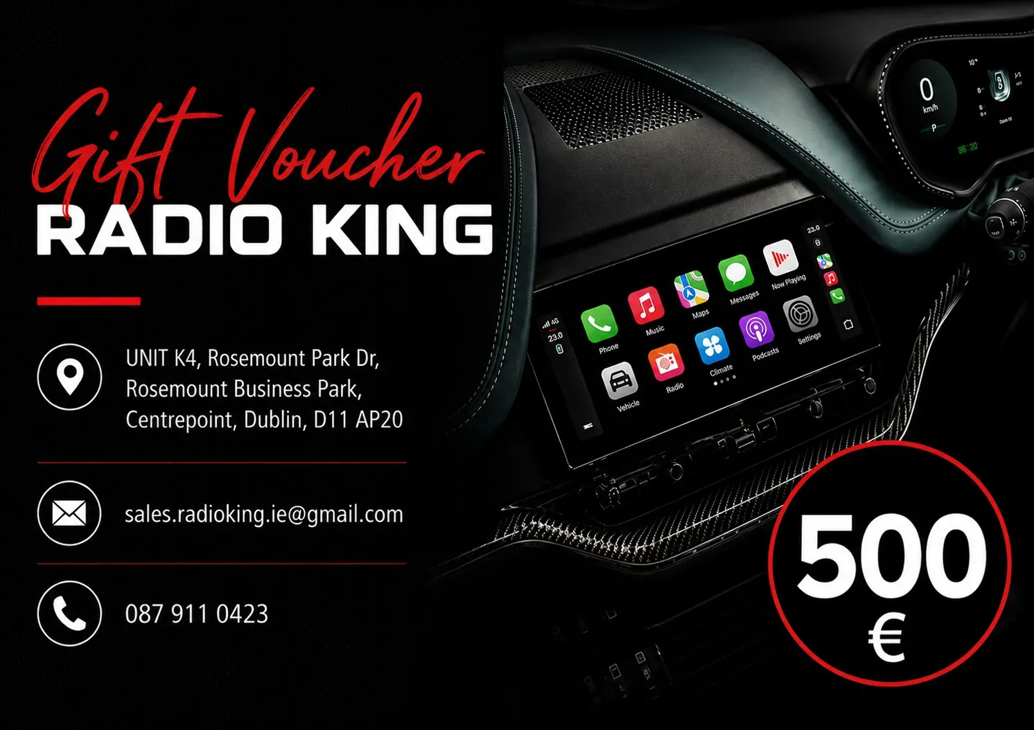 Radio King Gift Voucher — €500