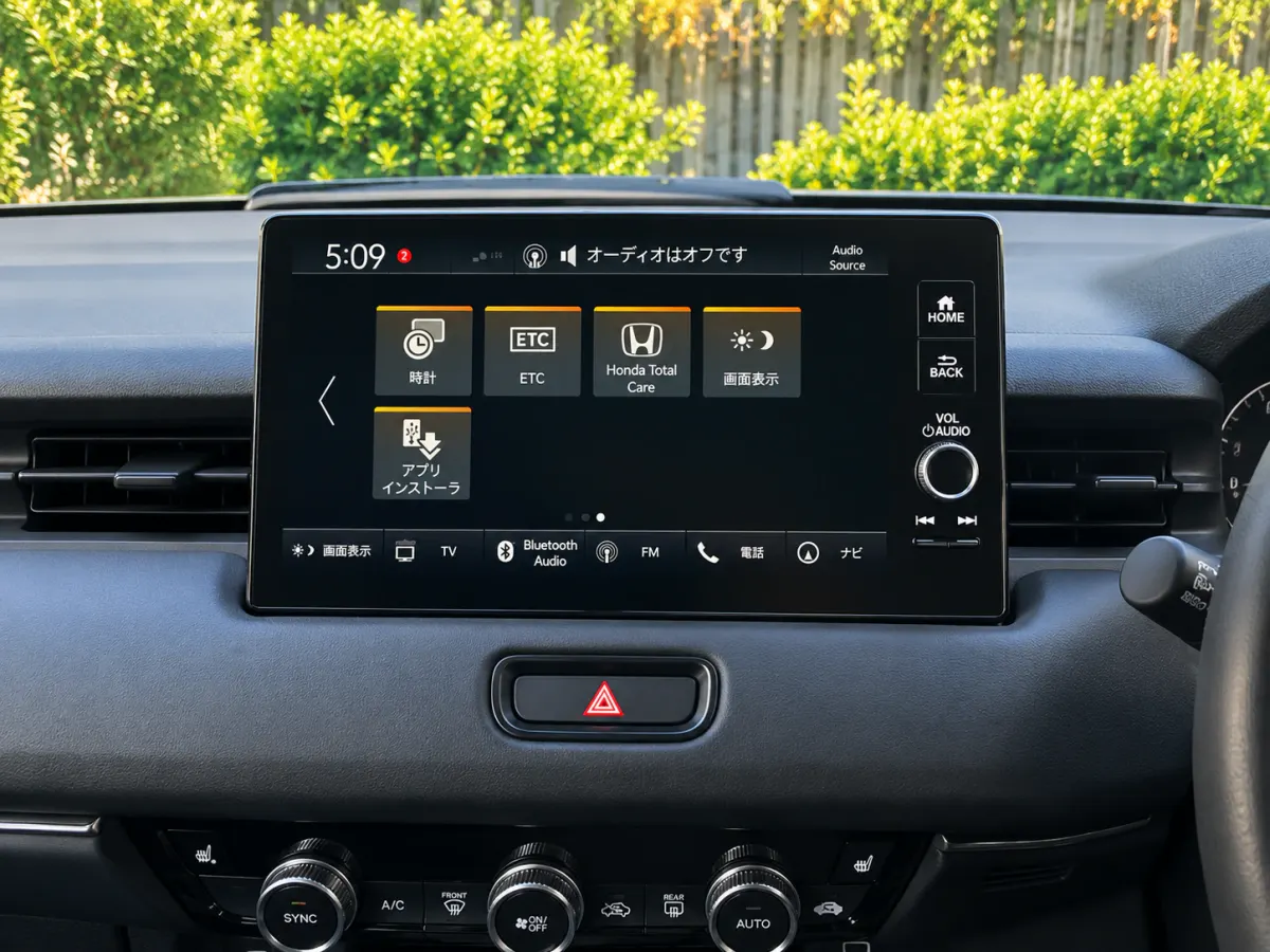 Honda Vezel RV3 2021+ Radio Conversion — before, factory system