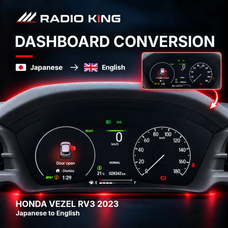 Honda Vezel RV3 2021 Dashboard Conversion