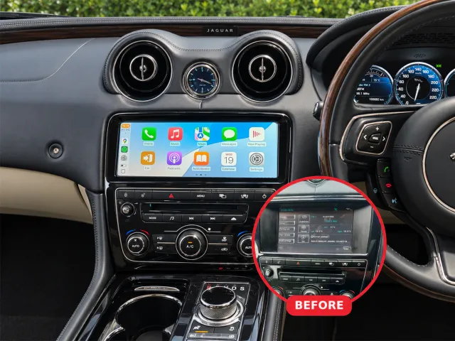 Jaguar XJ Apple CarPlay & Android Auto Radio