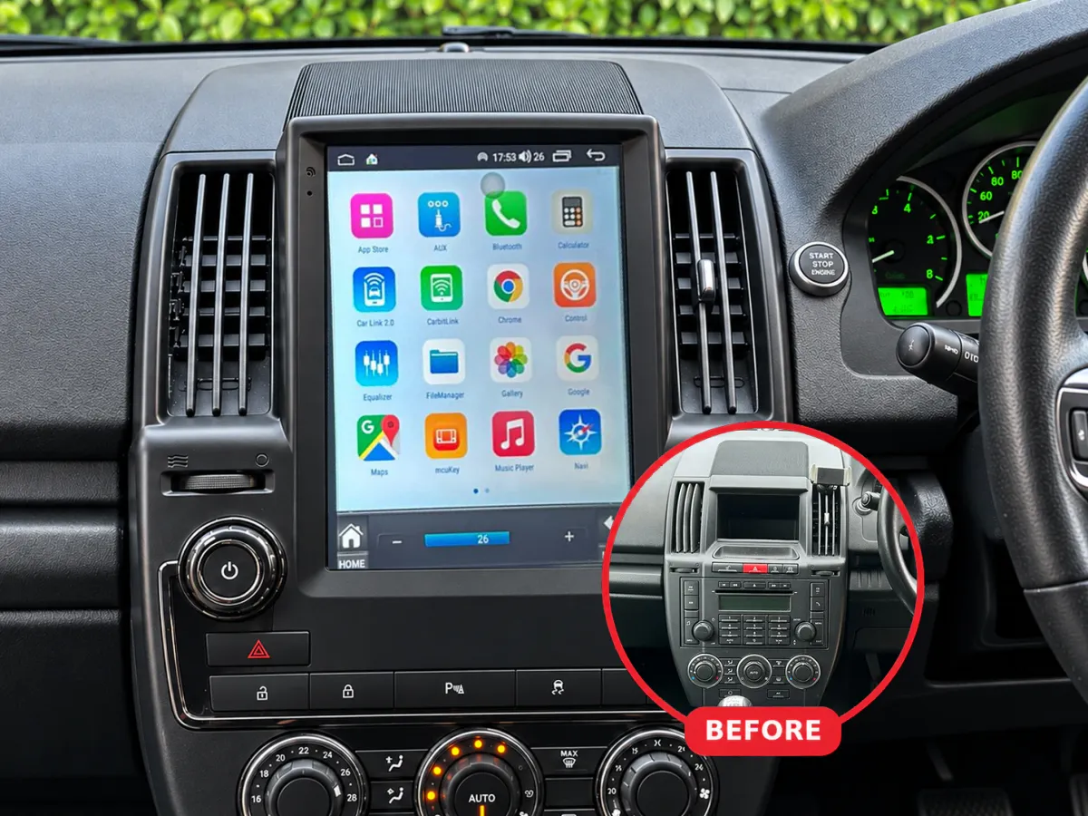 Land Rover Freelander 1 Apple CarPlay & Android Auto car radio installed by Radio King in Dublin