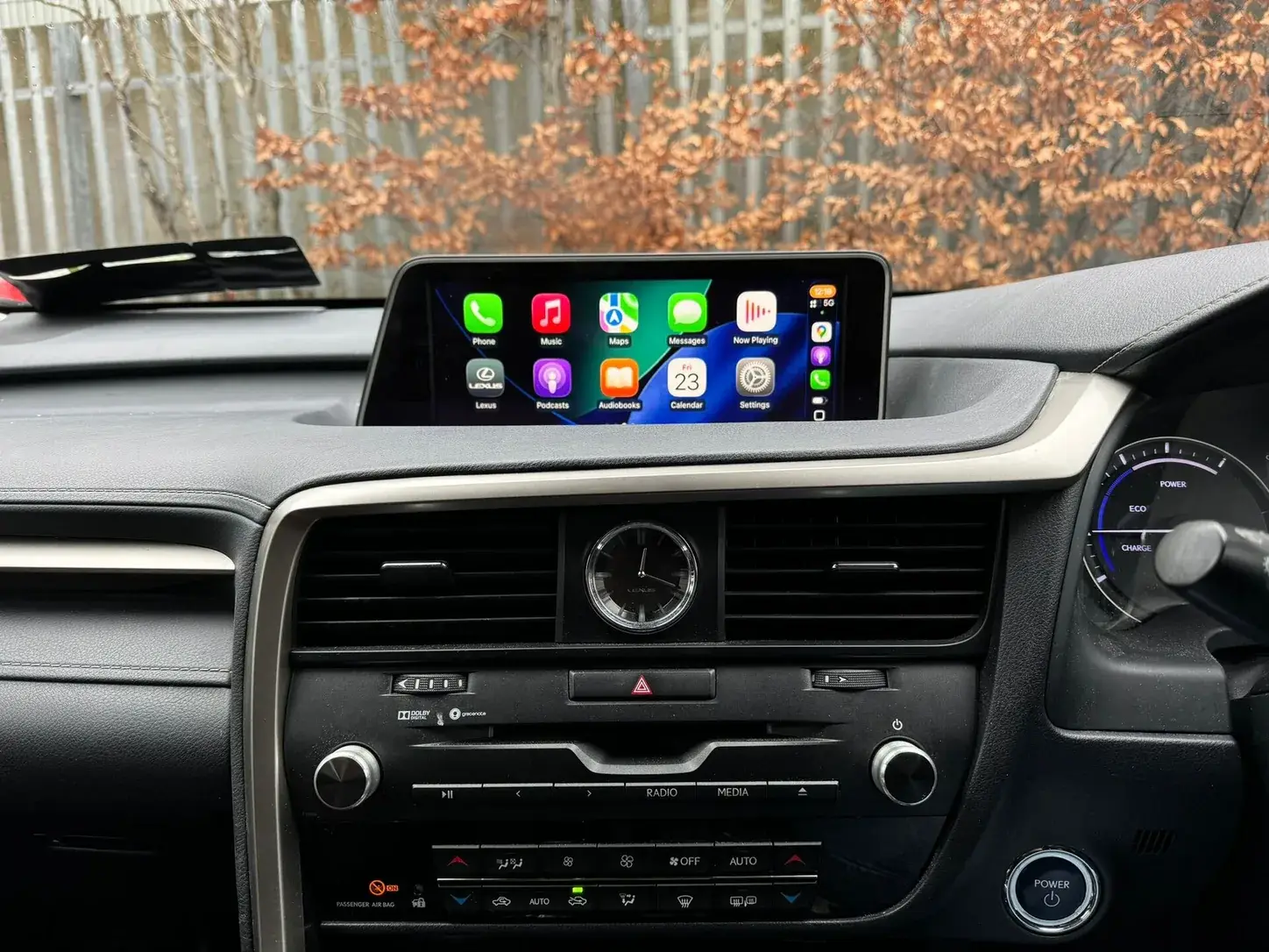 Lexus RX450h factory screen running Apple CarPlay after activation at Radio King in Dublin